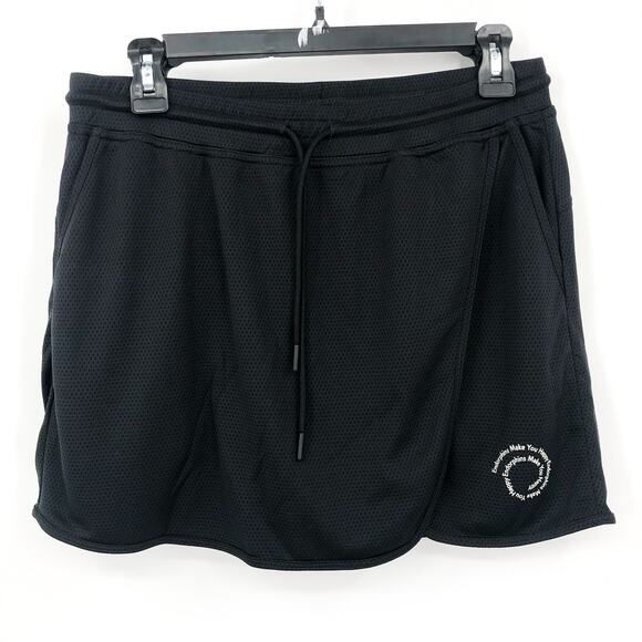 OUTDOOR VOICES Women's RecMesh 3.5" Skort Small Black Wrap Built-In Short NWT - Picture 3 of 7